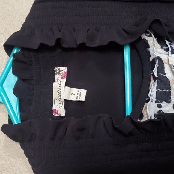 Girls black & leopard dress size 7. - Picture 5 of 7